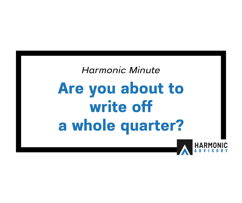 Are you about to write off a whole quarter? - Harmonic Advisory